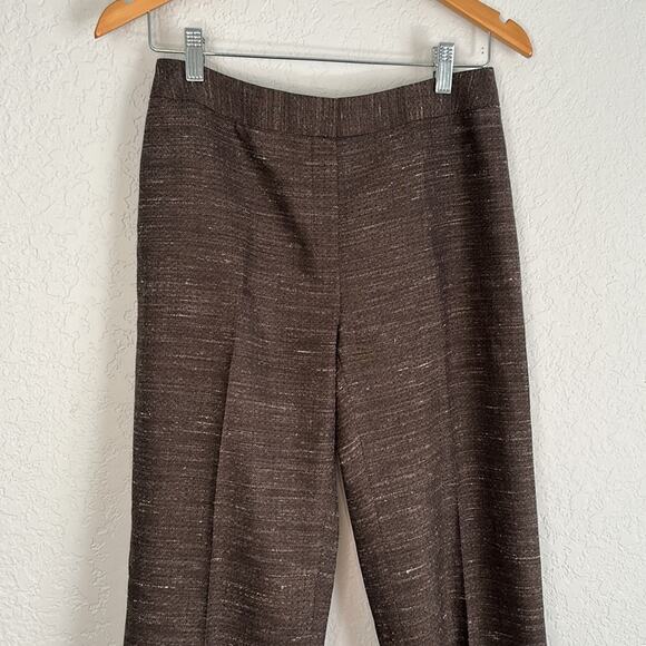 Lafayette 148 Virgin Wool Brown Dress Pants Hemp Classic Lined Winter Preppy - Picture 3 of 7